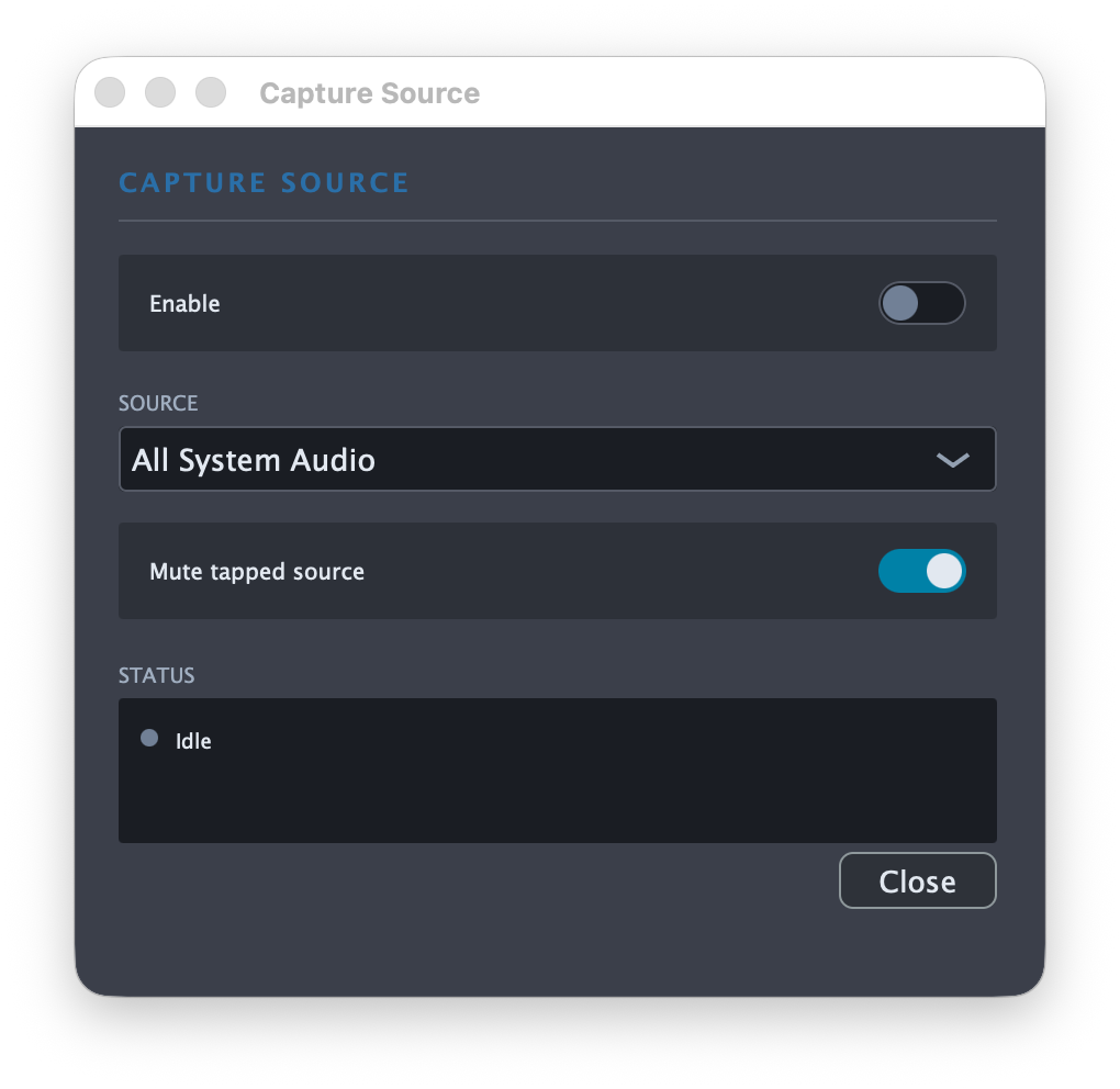 Cadence capture panel