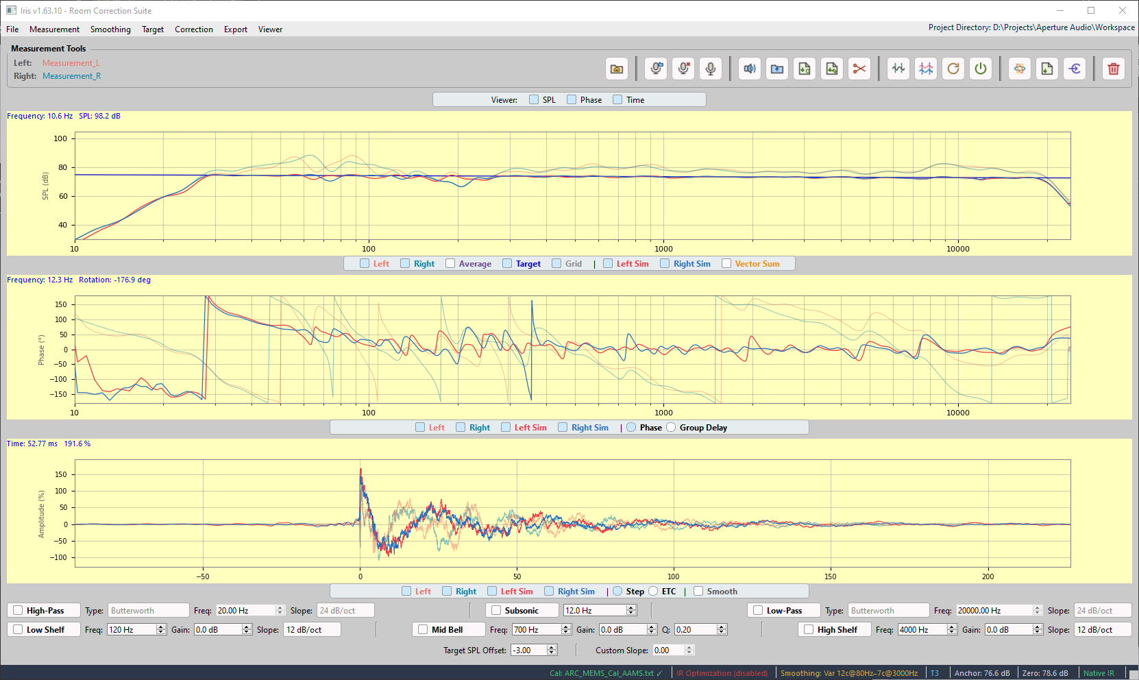 Iris application screens